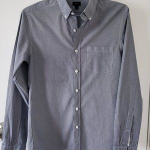 J Crew Men's SLIM FIT Button Down Shirt Sz SMALL Navy Long Sleeve